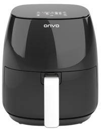Onvo OVFRY01 Airfryer 5 lt Tek Hazneli Yağsız Sıcak Hava Fritözü Siyah