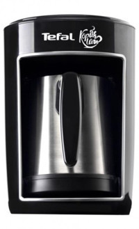Tefal Köpüklüm Pro Çelik Tek Hazneli Otomatik 4 Fincan Akıllı Siyah Türk Kahvesi Makinesi