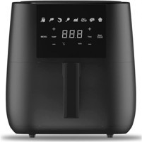 Trident TAFF505 Airfryer 6 lt Tek Hazneli Led Ekranlı Yağsız Sıcak Hava Fritözü Siyah