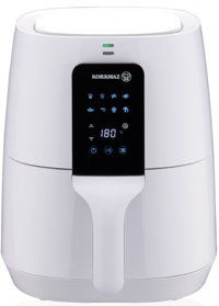 Korkmaz A886 Air Pro Airfryer 4 lt Tek Hazneli Yağsız Sıcak Hava Fritözü Beyaz