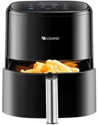 Proscenic T22 Airfryer 5 lt Tek Hazneli Led Ekranlı Yağsız Sıcak Hava Fritözü Siyah