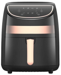 Deerma KZ100 Airfryer 3 lt Tek Hazneli Led Ekranlı Yağsız Sıcak Hava Fritözü Siyah