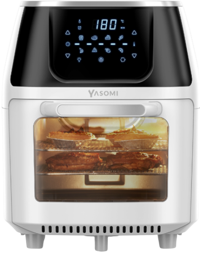 Yasomi XXL Y88 Airfryer 8 lt Tek Hazneli Izgara Yapan Yağsız Sıcak Hava Fritözü Beyaz