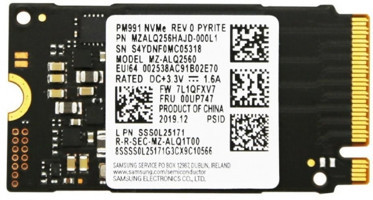 Samsung MZ-ALQ2560 M2 256 GB m2 2242 SSD