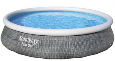Bestway 57376 Gölgelikli 396 x 396 cm Yu Aile Boyulak Aile Boyu Şişme Havuz
