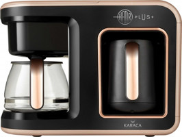 Karaca Hatır Plus 2 in 1 Filtreli Karaf Hazne Kapasiteli 5 Fincan Akıllı Kahverengi Filtre Kahve Makinesi