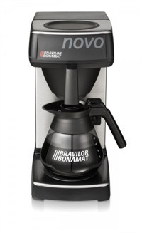 Bravilor Bonomat Novo Filtreli Karaf 1700 ml Hazne Kapasiteli 24 Fincan 2130 W Siyah Filtre Kahve Makinesi