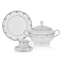 Schafer SHF-5063 85 Parça 12 Kişilik Desenli Yuvarlak Yemek Takımı
