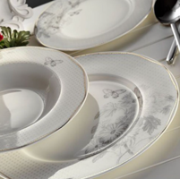 Aryıldız AR 30013 84 Parça 12 Kişilik Desenli Bone Yuvarlak Yemek Takımı