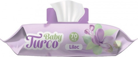 Baby Turco Leylak Kokulu Antibakteriyel 70 Yaprak Islak Mendil