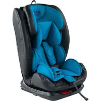 BabyHope Carisma BH-5260 Emniyet Kemeri-Isofix 360 Derece Dönen 9-36 kg Yatabilen Yükseklik Ayarlı Sürüş Yönü Oto Koltuğu Mavi