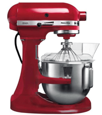 KitchenAid Heavy Duty Hamur Yoğurmalı Çırpıcılı Kırmızı Standlı Mikser