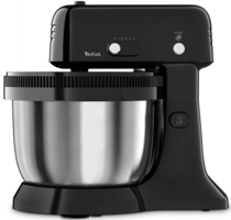 Tefal Orbita QB110838 300 W Hamur Yoğurmalı Çırpıcılı Siyah Standlı Mikser