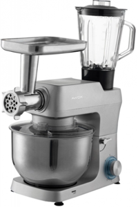 Awox Kitchen Queen 1516 BM 1500 W Hamur Yoğurmalı Çırpıcılı Gri Standlı Mikser
