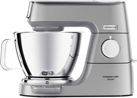 Kenwood Titanium Chef Baker KVC85.004SI 1200 W Hamur Yoğurmalı Çırpıcılı Gümüş Standlı Mikser