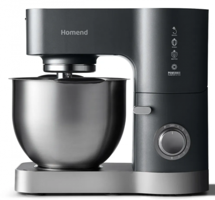 Homend Artfood 302 (700.01.01.0293) 1200 W Hamur Yoğurmalı Çırpıcılı Gri Standlı Mikser