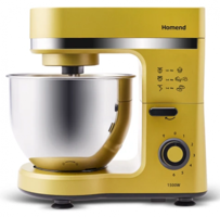Homend Profashion 307H 1500 W Hamur Yoğurmalı Çırpıcılı Gold Standlı Mikser