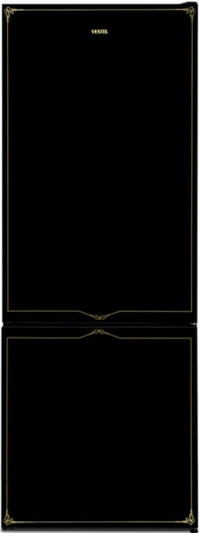 Vestel NFK54001 CRS ION Çift Kapılı Nofrost F Enerji Sınıfı 481 lt Modern Siyah Alttan Donduruculu Solo Kombi Tipi Buzdolabı