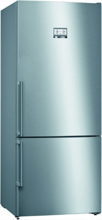 Bosch KGN76AIF0N Çift Kapılı Statik F Enerji Sınıfı 526 lt Inox Alttan Donduruculu Solo Kombi Tipi Buzdolabı