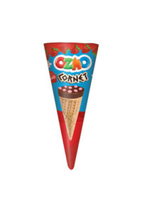 Ozmo Cornet Çilekli Gofret 10x25 gr