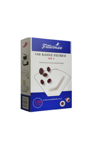 Filtermax 4 Numara Filtre Kahve Kağıdı 100'lü