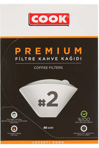 Cook 2 Numara Filtre Kahve Kağıdı 80'li