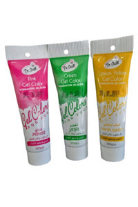 Dr. Gusto Pembe Limon Sarı Yeşil Jel Gıda Boyası 3x100 gr
