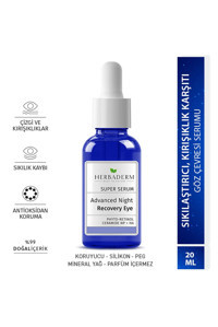 Herbaderm Advanced Night Recovery Eye Aydınlatıcı Kırışıklık Karşıtı Gece Serumu 20 ml