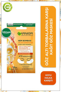 Garnier Nem Bombası Göz Altı Kağıt Maske 2 Adet