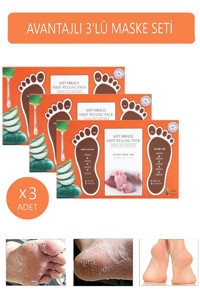 Mjkorean Ölü Deri-Çatlak Çorap Tipi Ayak Peeling Maskesi 3 Adet