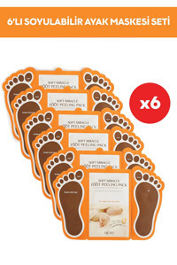 Mjcare Kuru-Çatlak Çorap Tipi Ayak Peeling Maskesi 6 Adet