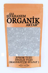 Glş Şifahanem Organik Aktar İyotsuz Kristal Epsom Tuzu Paket 1 kg