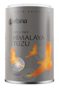 Efsina İyotlu Toz Himalaya Tuzu Kutu 600 gr