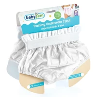 Babyjem 12 kg 2'li Sızdırmayan Yıkanabilir Beyaz Alıştırma Külodu