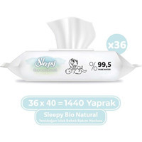Sleepy Bio Natural 40 Yaprak 36'lı Paket Islak Mendil