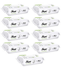 Sleepy Natural Yenidoğan 90 Yaprak 9'lu Paket Islak Mendil