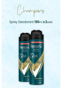 Rexona Men Champions Sprey Erkek Deodorant 2x150 ml