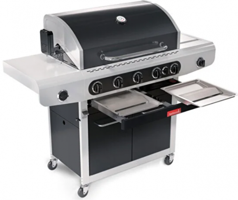 Barbecook Siesta 612 Black Edition Gazlı Kapaklı Dikdörtgen Tekerlekli Barbekü