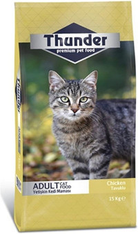 Thunder Tavuk Aromalı Yetişkin Kuru Kedi Maması 15 kg