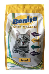Bonisa Tavuk Aromalı Yetişkin Kuru Kedi Maması 2.5 kg
