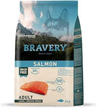 Bravery Somon Büyük ve Orta Irk Yetişkin Köpek Maması 4 kg