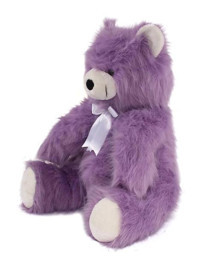 Bambi Tüylü Ayı Büyük Boy Mor 62 cm Peluş Oyuncak