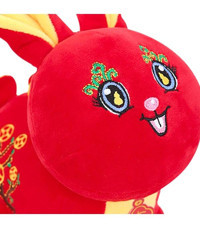 Magideal Suntek Sevimli Tavşan Yıl Maskot Bebek Kısa Peluş Oyuncak