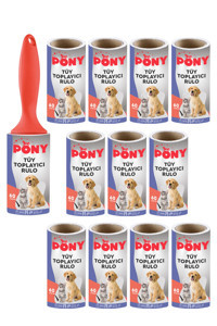 Pony Tüy Toplama Rulosu 12'li Yedek Başlık