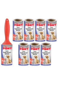 Pony Tüy Toplama Rulosu 8'li Yedek Başlık