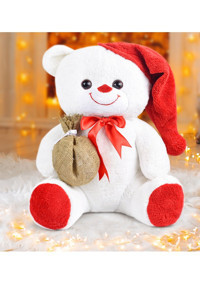 Özgüner Oyuncak Ponpon Şapkalı Ayıcık 75 cm Peluş Oyuncak