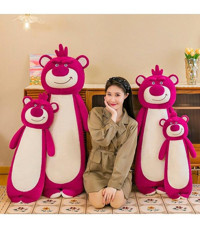 Luckystar Çilekli Ayı Pembe Peluş Oyuncak