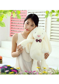 Sole Beyaz Uzun Kulak Uyku Arkadaşım Bunny Peluş Oyuncak 65 cm