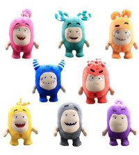 Alibee Sinley 8 Adet Oddbods Karikatür Mor 18 cm Peluş Oyuncak