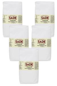 Sade Organik Tam Buğday Unu 5x1 kg